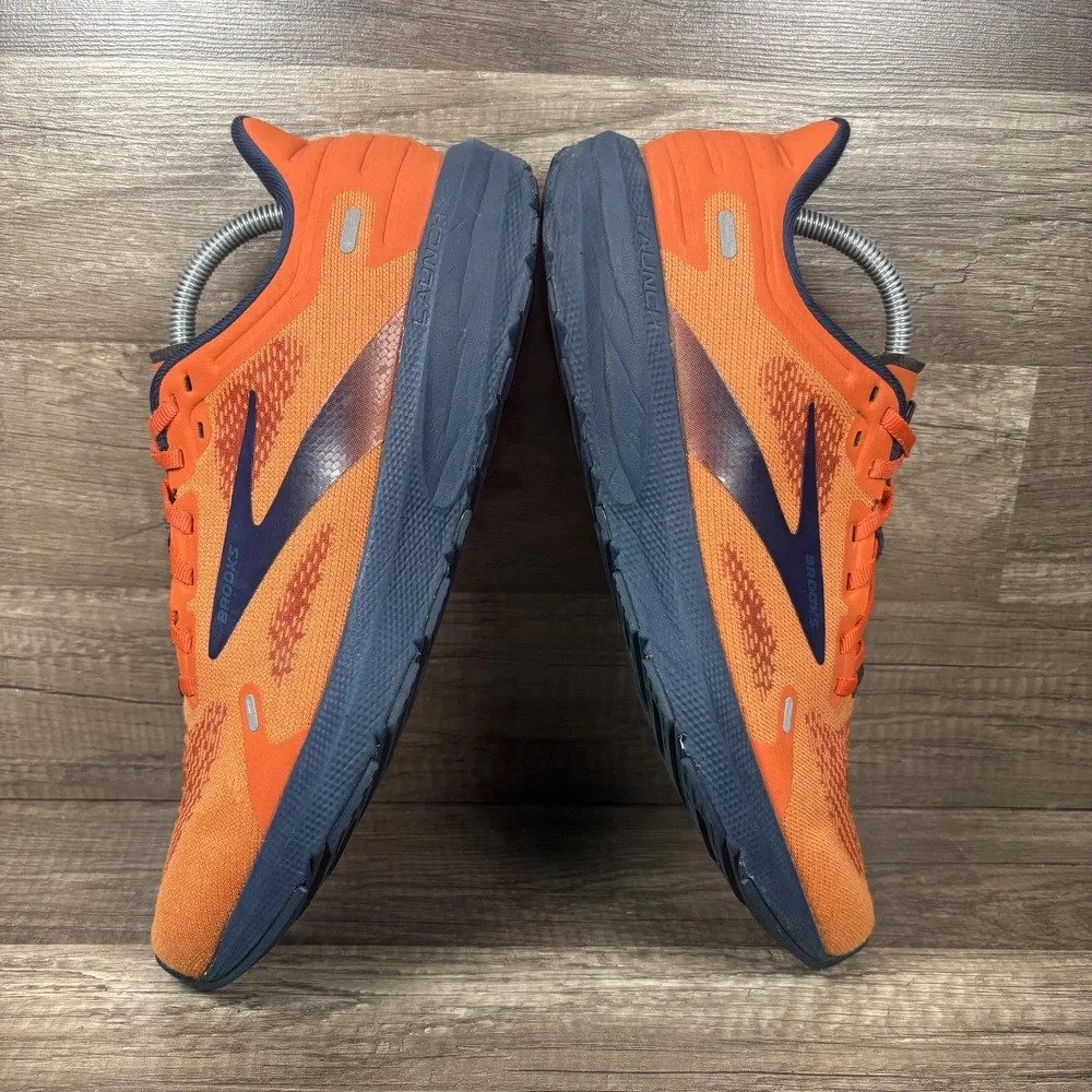 Brooks Launch 9 Orange Blue Mens US Size 10 EUR 44 1103861D854 Running Shoes
